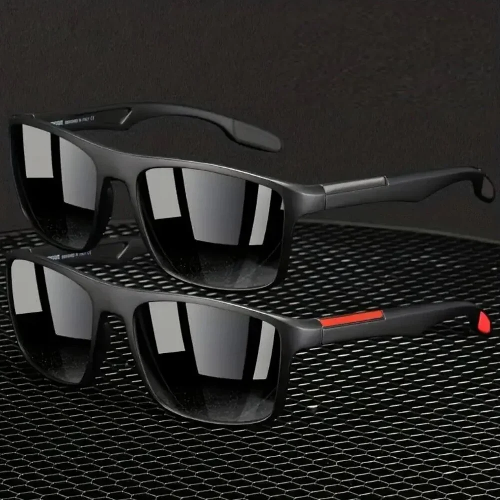 Polarized Sunglasses Men Outdoor Sports Driving Fishing Trendy Shades Square New
